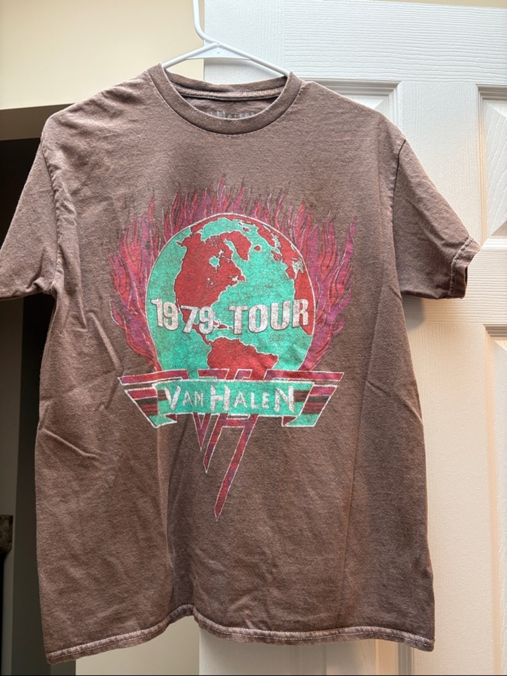 Van Halen 1979 Tour Graphic Short Sleeve Tee - Brown medium-